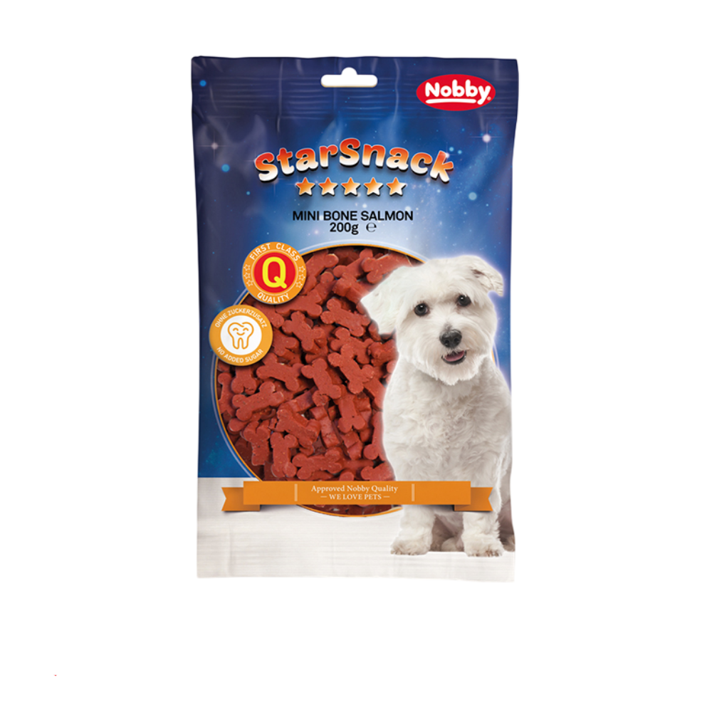 Nobby StarSnack Mini Bones Salmon 200g | 79776