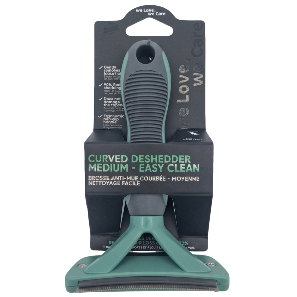 Nobby Curved Deshedding Rake with Easy Clean Function | SW009