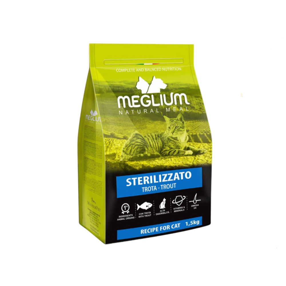 Meglium Cat Adult Sterilized Chicken & Fish Dry Cat Food 1.5kg