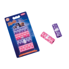 Nobby TidyUp Poop Bags with Heart Print 4 Rolls x 15 Bags | 67388