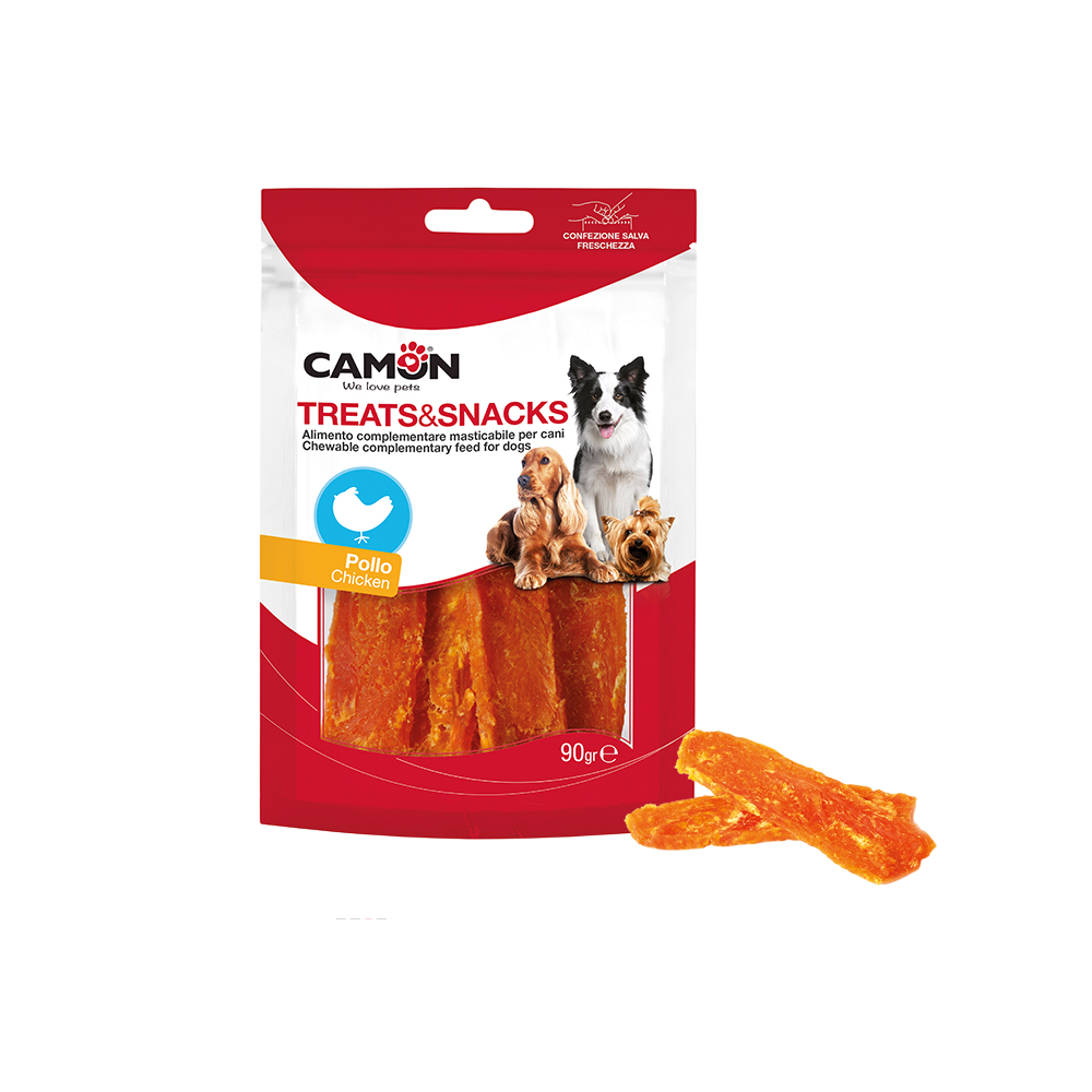 Camon Crispy Chicken Jerky Dog Treats 90g | AE030