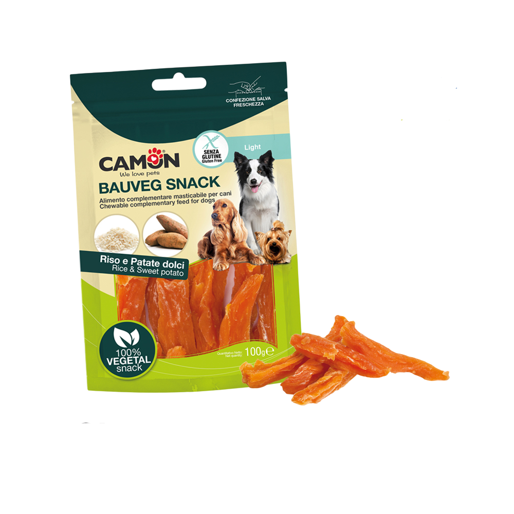 Camon Sweet Potato Strips Dog Treats 100g | AE321