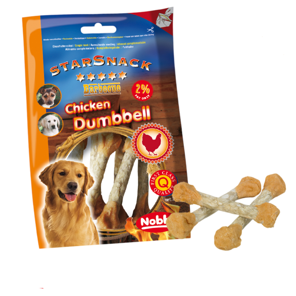 Nobby StarSnack Barbecue Chicken Dumbbell Dog Treat 70g | 70015