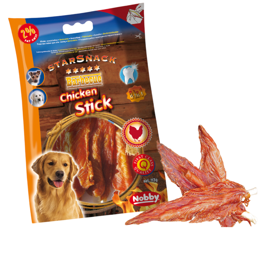 Nobby StarSnack Barbecue Chicken Sticks 12.5cm 113g | 68022