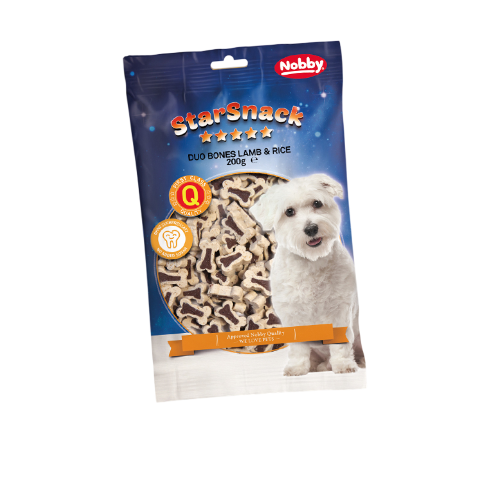 Nobby StarSnack Duo Bones Dog Treats 200g | 79780