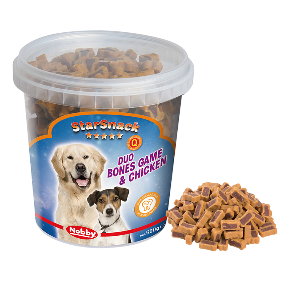 Nobby StarSnack Duo Bones Game & Chicken 500g | 69735