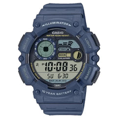 Casio Digital Watch – Blue Case, Black Display & Blue Resin Strap | WS-1500H-2AVDF