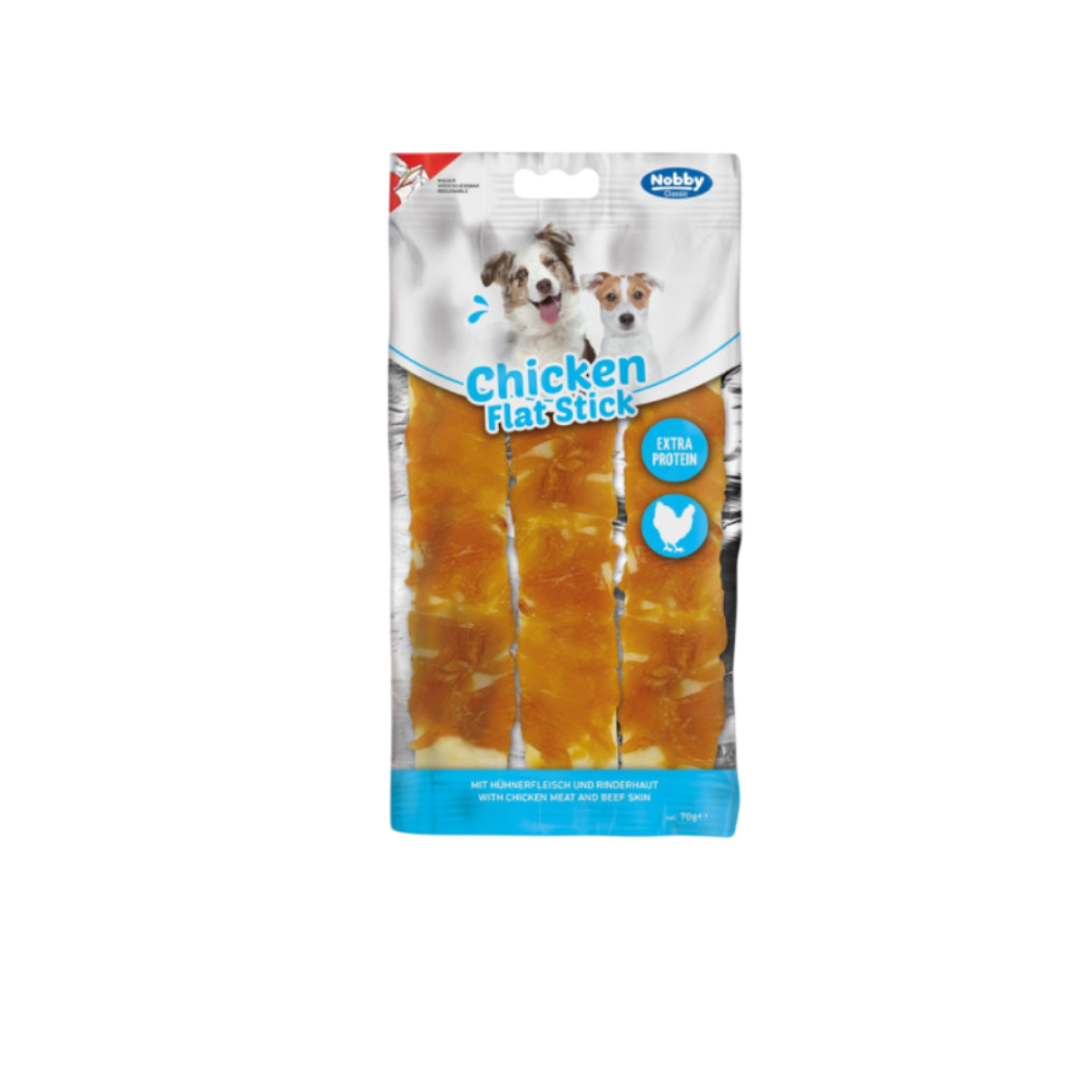 Nobby StarSnack Classic Barbecue Chicken Flat Stick Dog Treats 70g | NO50879