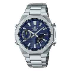 Casio Edifice Men Connected Analog-Digital Watch - Blue Silver | ECB-S10D-2ADF