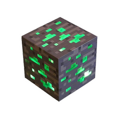 Minecraft Ore Block LED Night Lamp USB Rechargeable Green