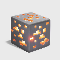 Minecraft Ore Block LED Night Lamp USB Rechargeable Yellow