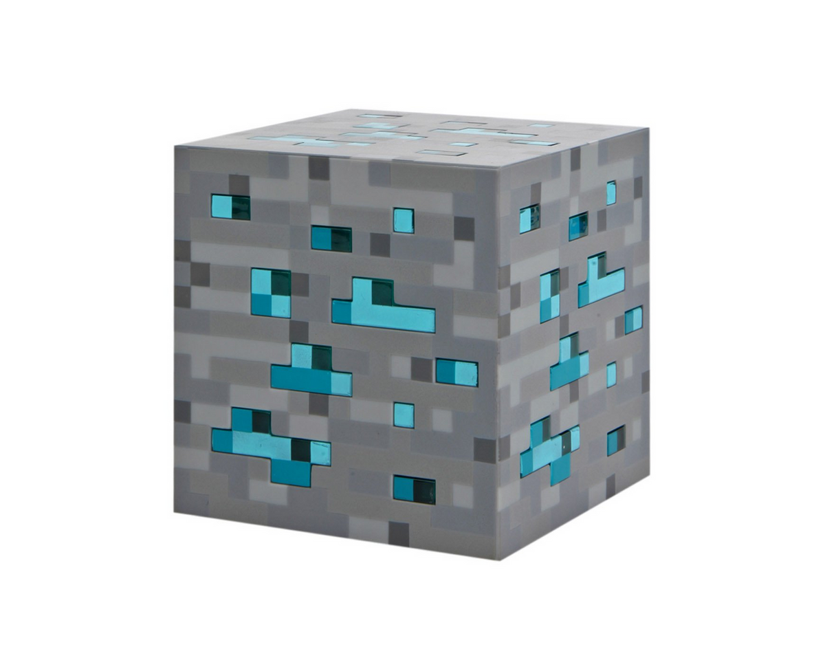Minecraft Ore Block LED Night Lamp USB Rechargeable Blue