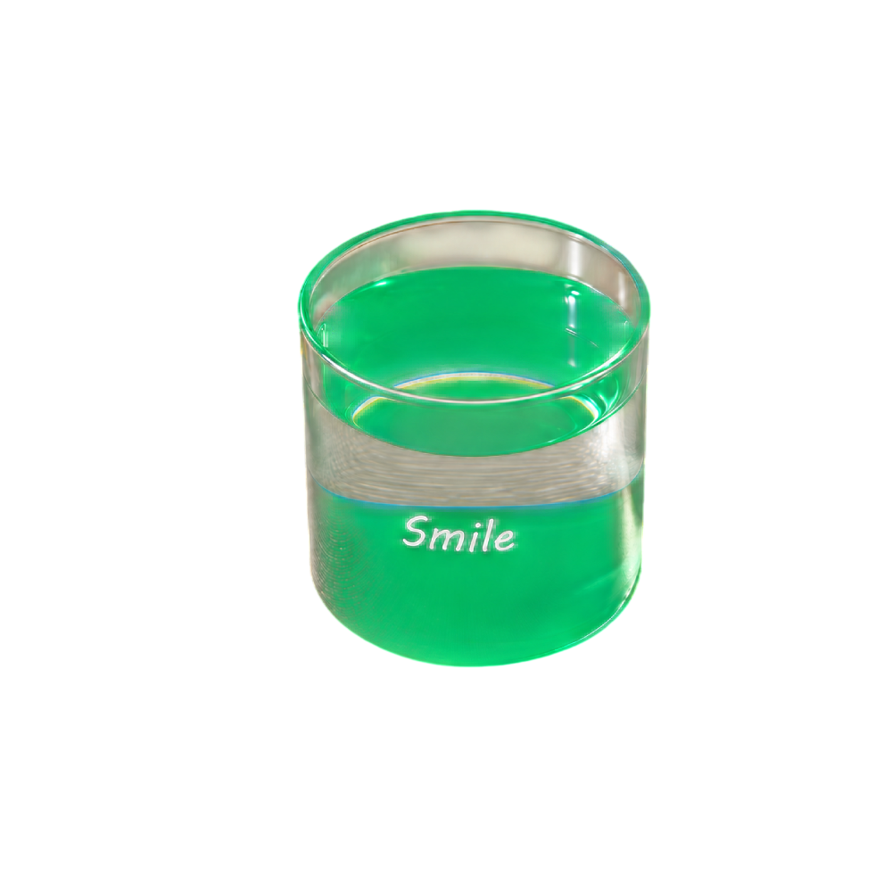 Karaca Mito Smile Water Glass 330ml - Green | 8683650361084