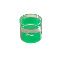 Karaca Mito Smile Water Glass 330ml - Green | 8683650361084