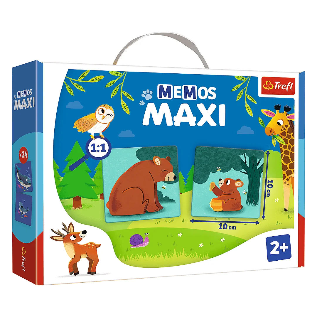 Trefl Memos Maxi Animals and Their Babies Memory Game | 02268