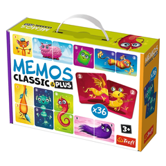 Trefl Memos Classic & Plus Cute Monsters Memory Game | 02273