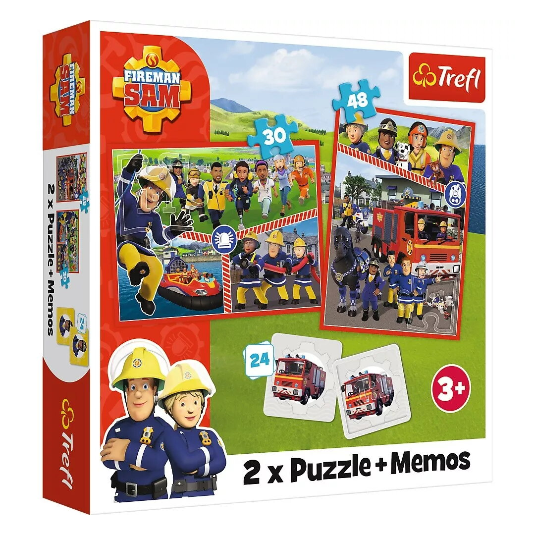 Trefl Puzzles 2-in-1 + Memos Fireman Sam’s Team | 93334