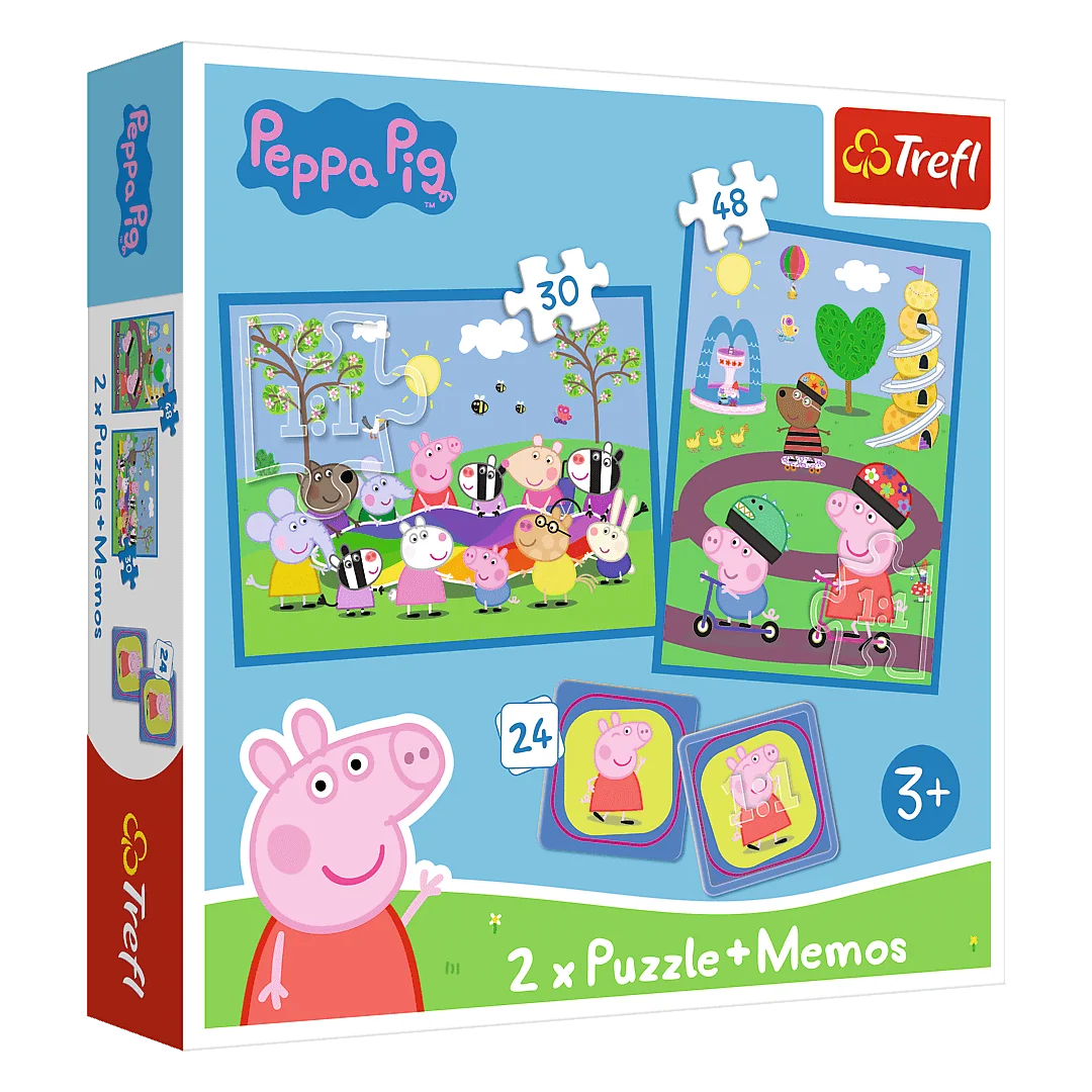Trefl Puzzles 2-in-1 + Memos Happy Moments with Peppa Pig | 93331