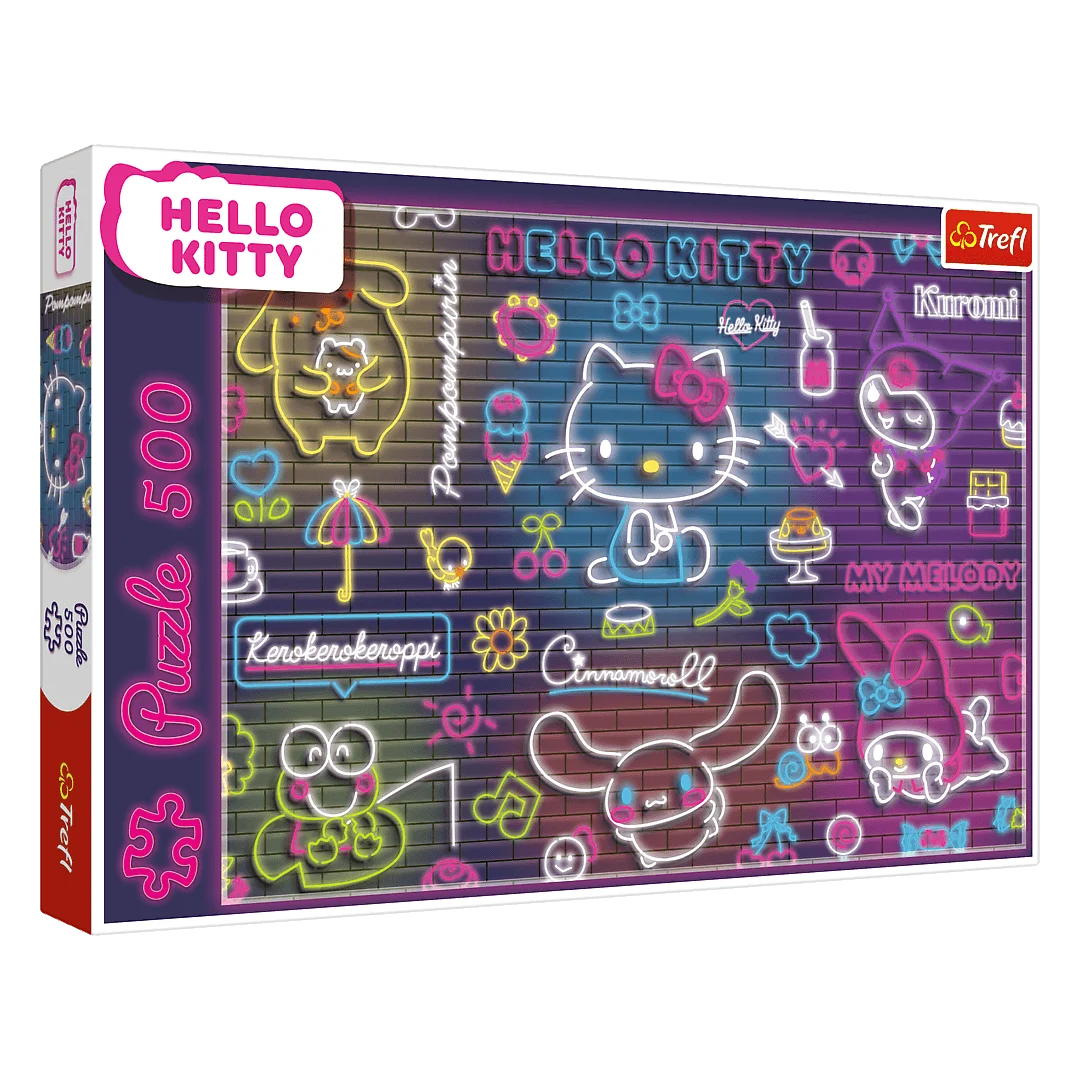 Trefl Neon Hello Kitty 500-Piece Puzzle | 37523