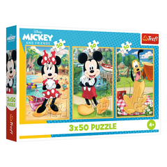 Trefl Mickey Mouse on Holiday 3x50-Piece Puzzle | 34881