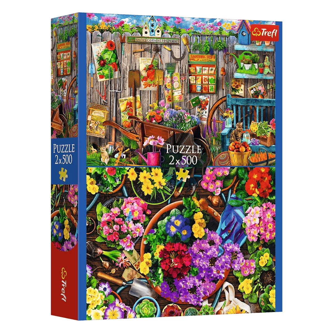 Trefl Working in the Garden 2x500-Piece Puzzle | 37529