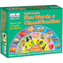 Creatives Let’s Learn New Words and Classification Educational Cards 12P | 0103
