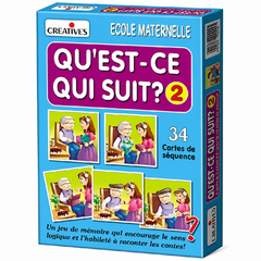 Creatives Qu'est Ce Qui Suit 2 Educational Game 24P | 1083