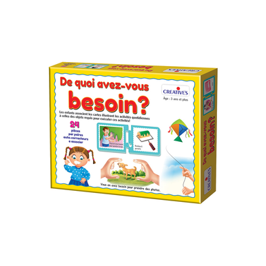Creatives De Quoi Avez-Vous Besoin Educational Game 24P | 1195