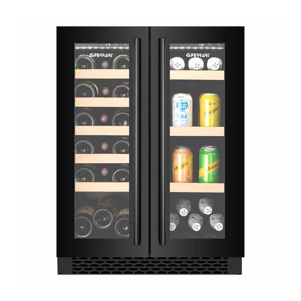 G3 Ferrari 122L Dual Zone Black Wine & Beverage Cooler | DSWBC40BDB