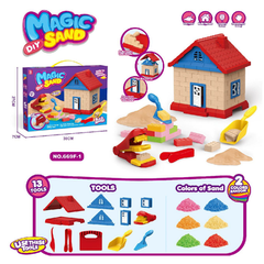 Magic Color Sand Brick with 13 Tools | 669F-1
