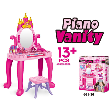 Vanity Make Up Table with Piano | 661-36