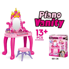 Vanity Make Up Table with Piano | 661-36