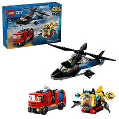 LEGO City Helicopter, Fire Truck & Submarine Remix | 60462