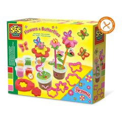 SES Creative Scented Play Dough Flowers and Butterflies Set of 3 | 00433