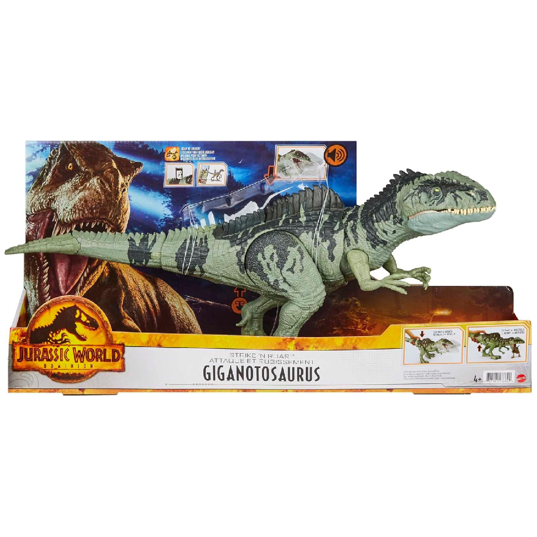 Jurassic World Strike N Roar Giant Dino Dinosaur Figure | MTJWGYC94