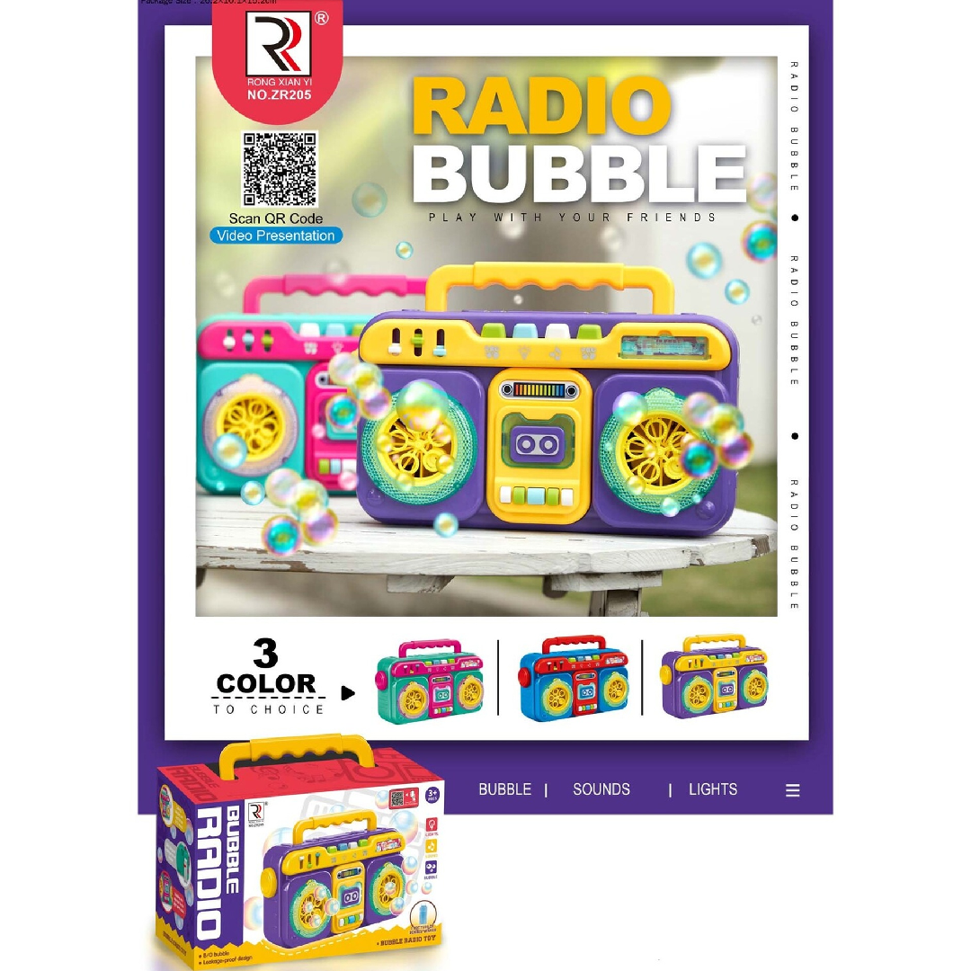 Zr205 Radio Bubble Machine Purple | ZR205