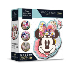 Trefl Stylish Minnie Mouse Disney Mickey Mouse and Friends 160-Piece Wooden Shaped Puzzle | 20193