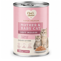 Chefs Choice Mother & Baby Cat Soft Mousse 200 g | C01057