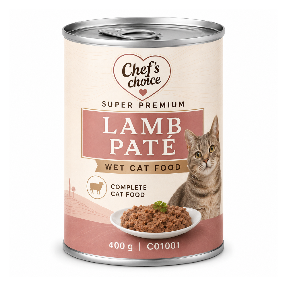 Chefs Choice Lamb Pate Wet Cat Food 400 g | C01001