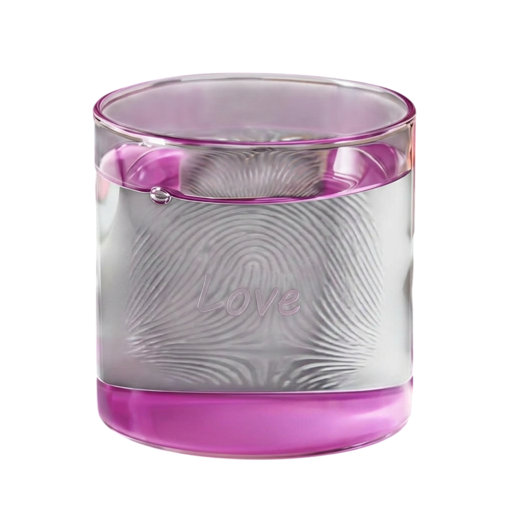 Karaca Mito “Love” Water Glass 330ml - Pink | 8683650361077