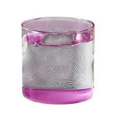 Karaca Mito “Love” Water Glass 330ml - Pink | 8683650361077