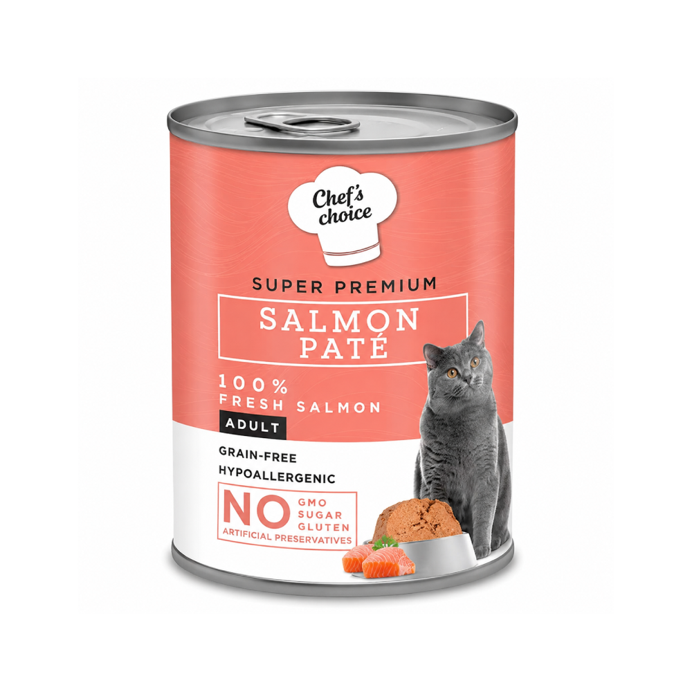 Chefs Choice Salmon Pate Wet Cat Food 400 g | C01002