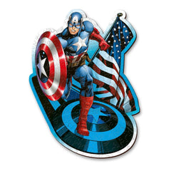 Trefl Fearless Captain America Disney Marvel Heroes 160-Piece Wooden Shaped Puzzle | 20194