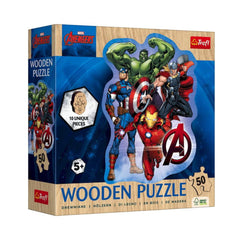 Trefl Avengers Adventures Disney Marvel The Avengers 50-Piece Wooden Contour Puzzle | 20256