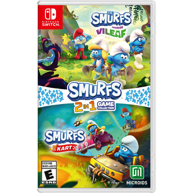 Smurfs 2-In-1 Game Collection: The Smurfs Mission Vileaf and Smurfs Kart - Nintendo Switch