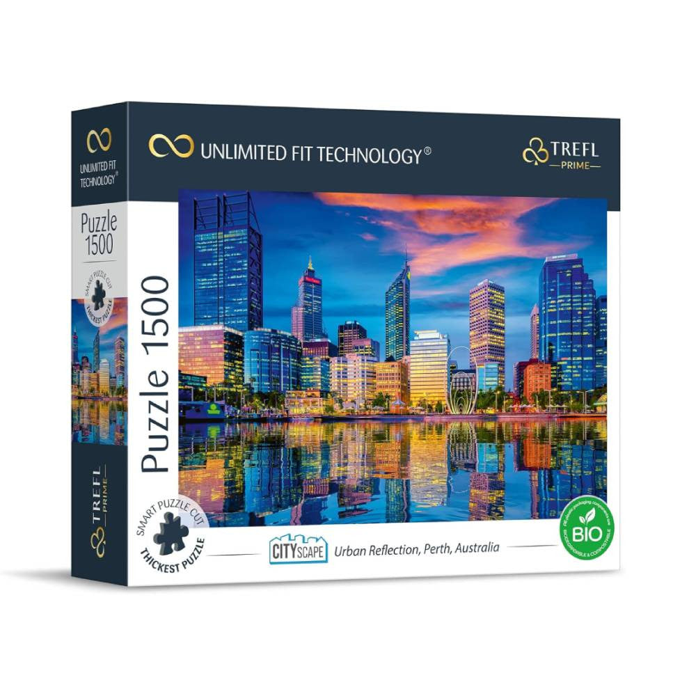 Trefl Prime UFT Cityscape Urban Reflection Perth Australia Puzzle 1500 Pieces | 26190
