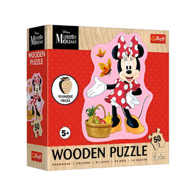 Trefl Happy Minnie 50-Piece Wooden Contour Puzzle | 20279