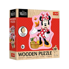Trefl Happy Minnie 50-Piece Wooden Contour Puzzle | 20279