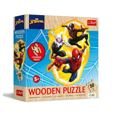 Trefl Spiderman 50-Piece Wooden Contour Puzzle | 20280