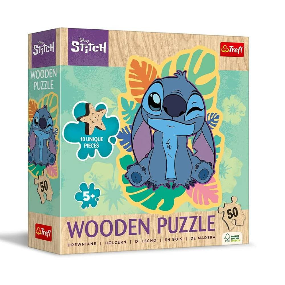 Trefl Happy Stitch 50-Piece Wooden Contour Puzzle | 20281